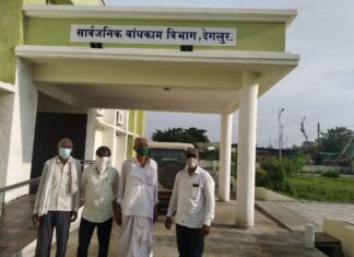 नांदेड : वळग रस्त्यावरील वाहून गेलेला पूल तात्काळ दुरुस्त करावा माहिती सेवा समितीचे बांधकाम विभागाला निवेदन