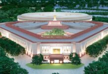 नव्या संसद भवनाचे नरेंद्र मोदी यांच्या हस्ते भूमिपूजन, पहा संसदेचा फर्स्ट लूक