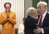 ‘बरे झाले, दळभद्री डोनाल्ड ट्रम्पचे पाय शिवरायांच्या महाराष्ट्राला लागले नाहीत’ शिवसेनेने मोदींवर डागली तोफ