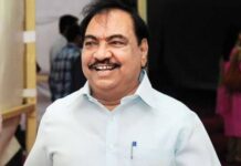 भाजपच्या दहा नगरसेवकांचा शिवसेनेत प्रवेश ही बातमी दिशाभूल करणारी : एकनाथ खडसे