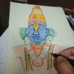 तीन तासात दहा हजार ठिपक्यांनी साकारले श्री विठ्ठल हरि